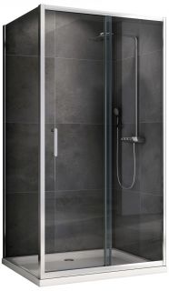 Душевой уголок ABBER Schwarzer Diamant AG301005-S905 100x90см хром